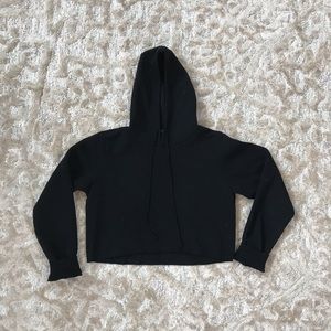 like new Brandy Melville cropped black hoodie